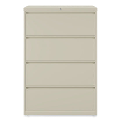 Alera Lateral File, 4 Legal/Letter-Size File Drawers, Putty, 36" x 18.63" x 52.5"