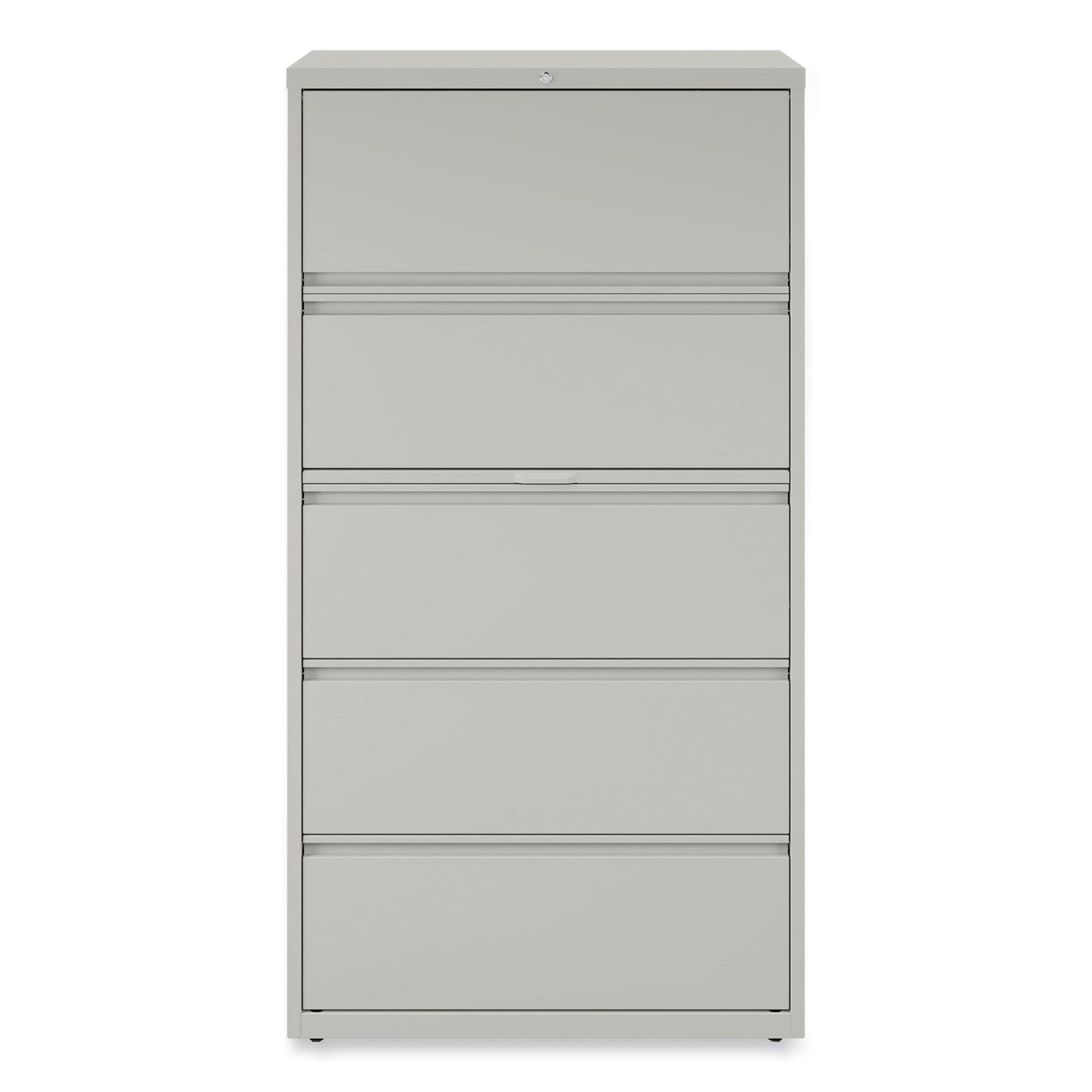 Alera Lateral File, 5 Legal/Letter/A4/A5-Size File Drawers, Light Gray, 36" x 18.63" x 67.63"