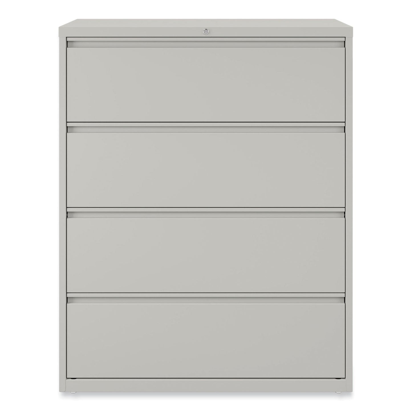 Alera Lateral File, 4 Legal/Letter-Size File Drawers, Light Gray, 42" x 18.63" x 52.5"