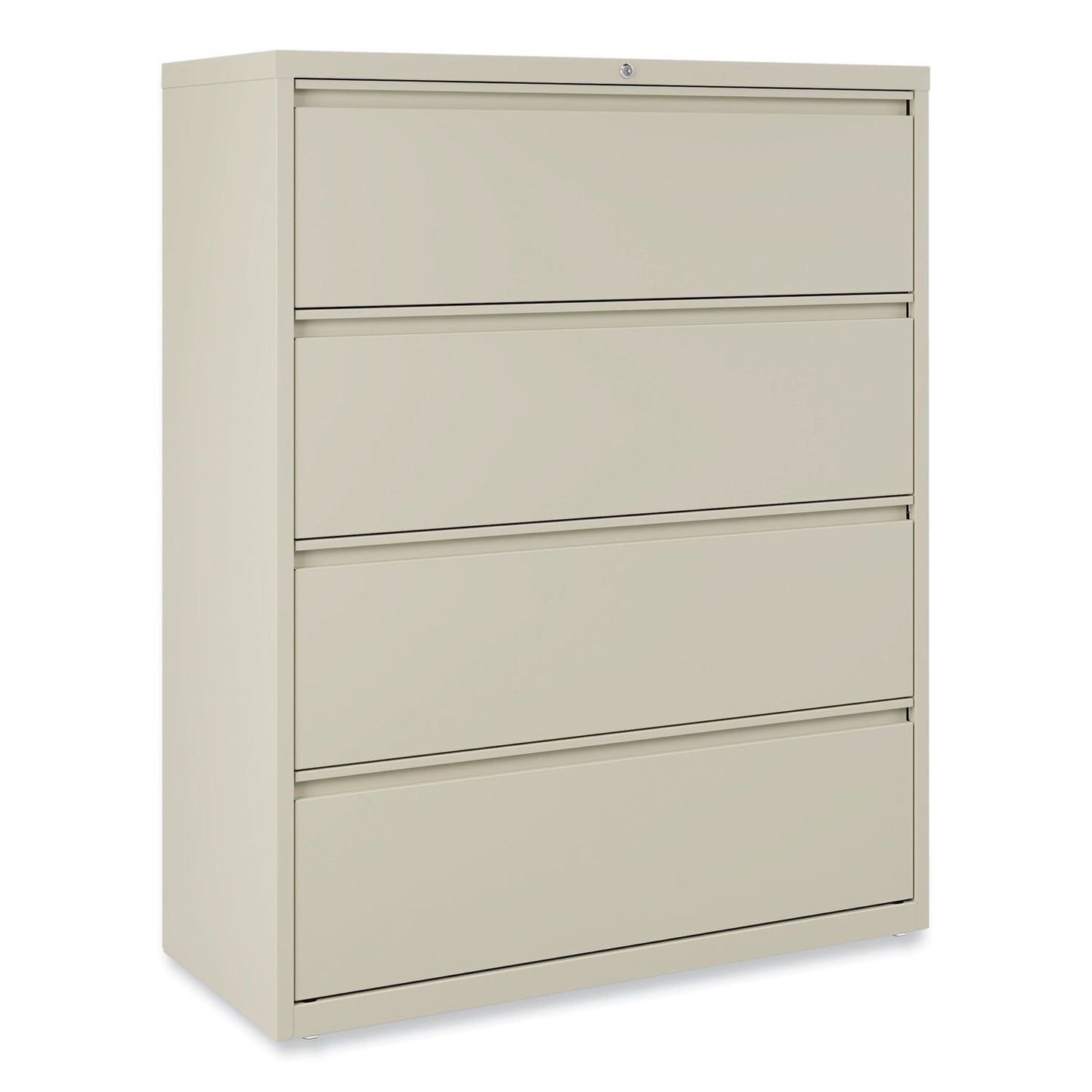 Alera Lateral File, 4 Legal/Letter-Size File Drawers, Putty, 42" x 18.63" x 52.5"