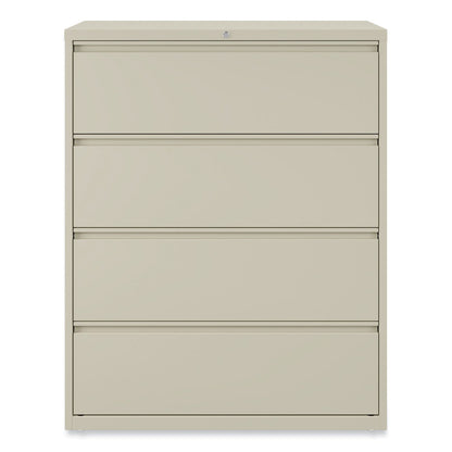 Alera Lateral File, 4 Legal/Letter-Size File Drawers, Putty, 42" x 18.63" x 52.5"