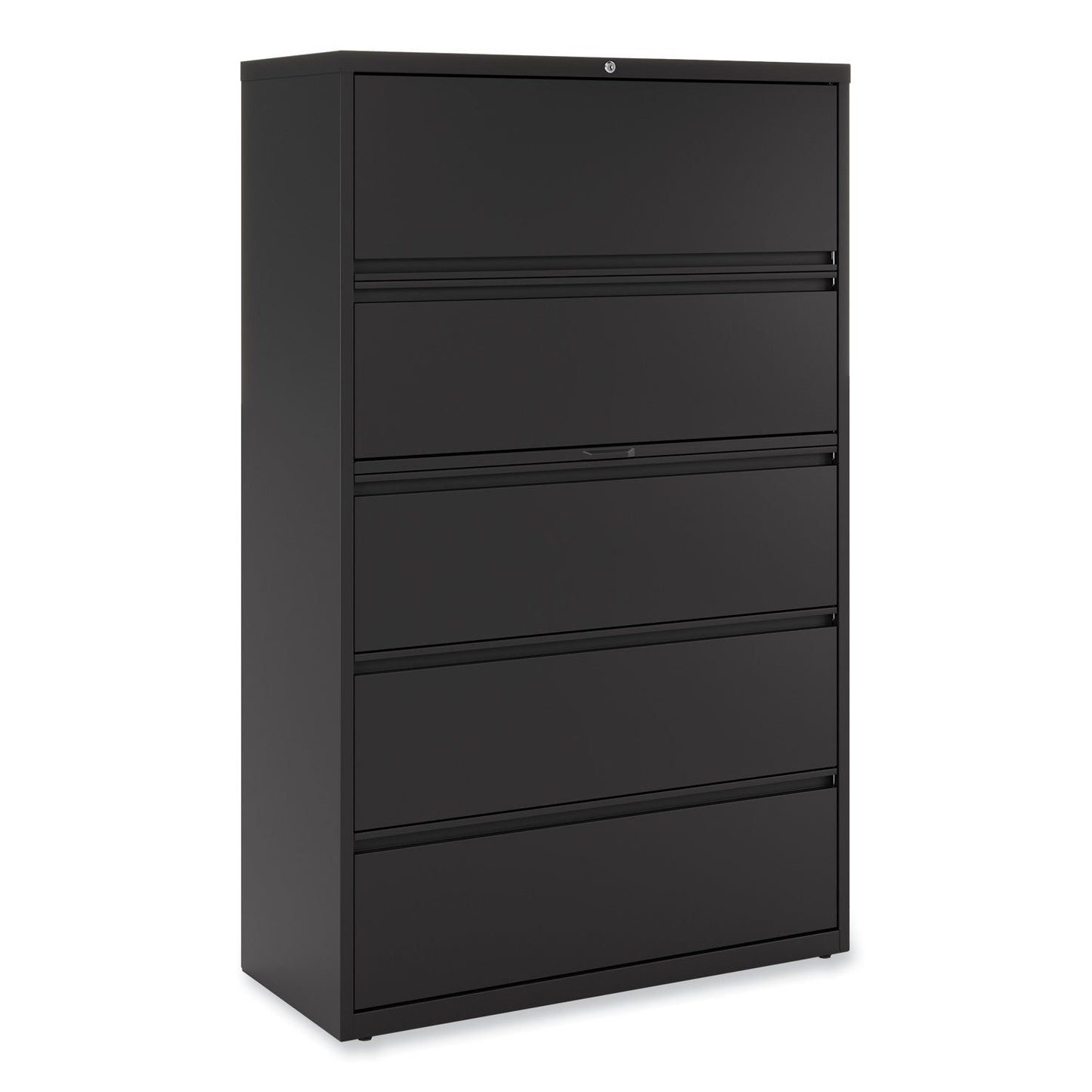 Alera Lateral File, 5 Legal/Letter/A4/A5-Size File Drawers, Black, 42" x 18.63" x 67.63"