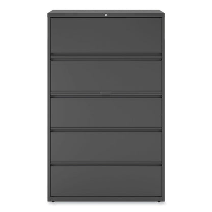 Alera Lateral File, 5 Legal/Letter/A4/A5-Size File Drawers, Charcoal, 42" x 18.63" x 67.63"