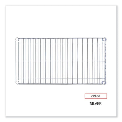 Alera Industrial Wire Shelving Extra Wire Shelves, 36w x 18d, Silver, 2 Shelves/Carton
