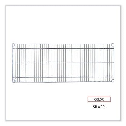 Alera Industrial Wire Shelving Extra Wire Shelves, 48w x 18d, Silver, 2 Shelves/Carton