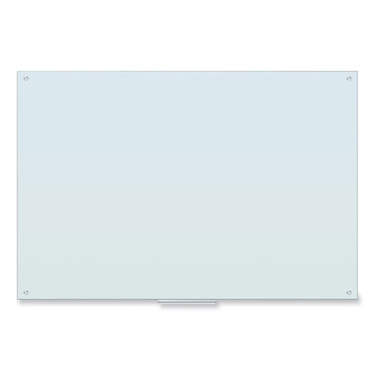 U Brands Glass Dry Erase Board, 70 x 47, White Surface