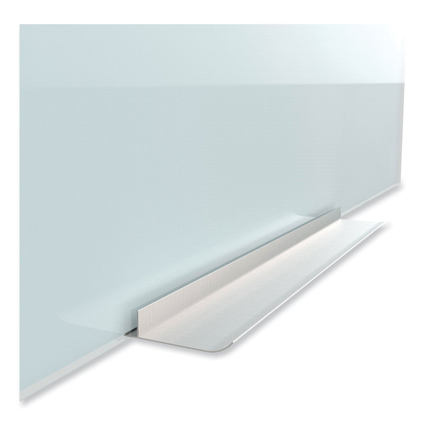 U Brands Glass Dry Erase Board, 70 x 47, White Surface