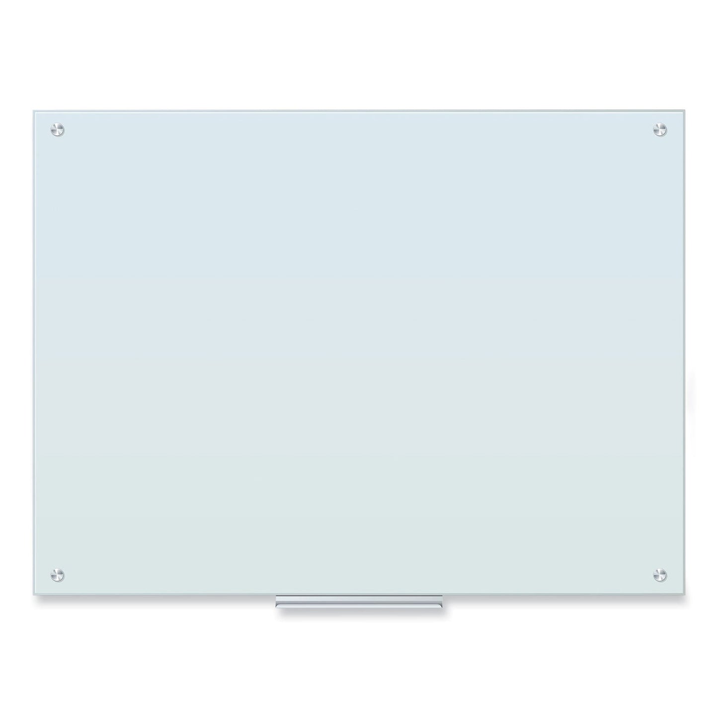 U Brands Glass Dry Erase Board, 47 x 35, White Surface