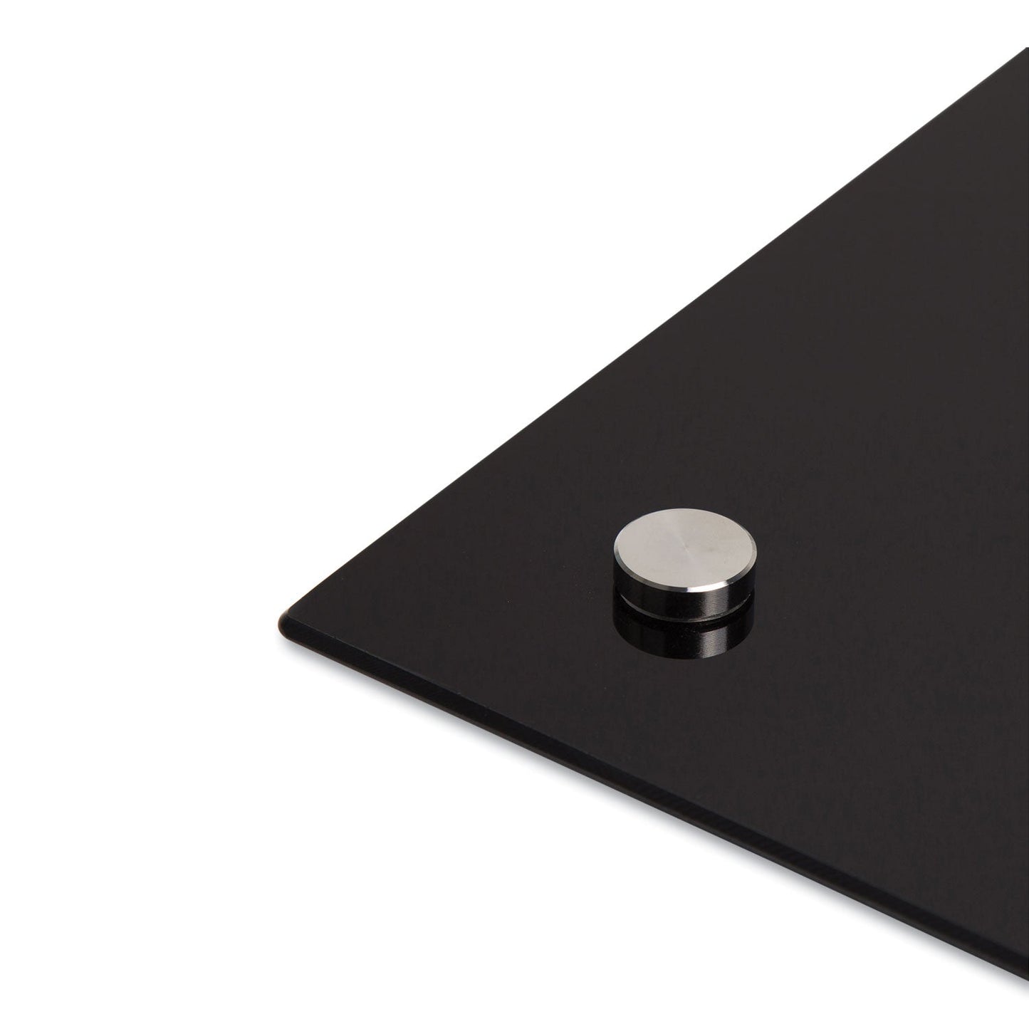 U Brands Black Glass Dry Erase Board, 96 x 47