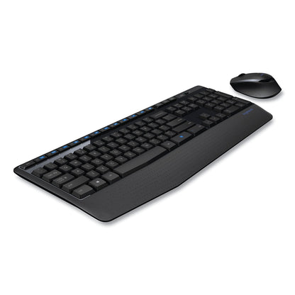 Logitech MK345 Wireless Combo, 2.4 GHz Frequency/30 ft Wireless Range, Black