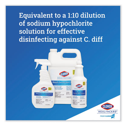 Clorox Bleach Germicidal Cleaner, 32 oz Pull-Top Bottle, 6/Carton