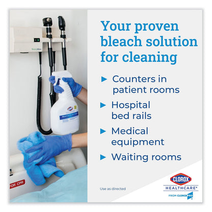 Clorox Bleach Germicidal Cleaner, 128 oz Refill Bottle, 4/Carton