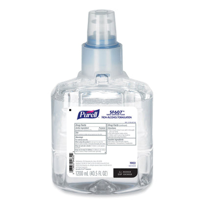PURELL SF607 Instant Foam Hand Sanitizer, 1,200 mL Refill, Fragrance-Free, 2/Carton