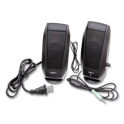 Logitech S120 2.0 Multimedia Speakers, Black