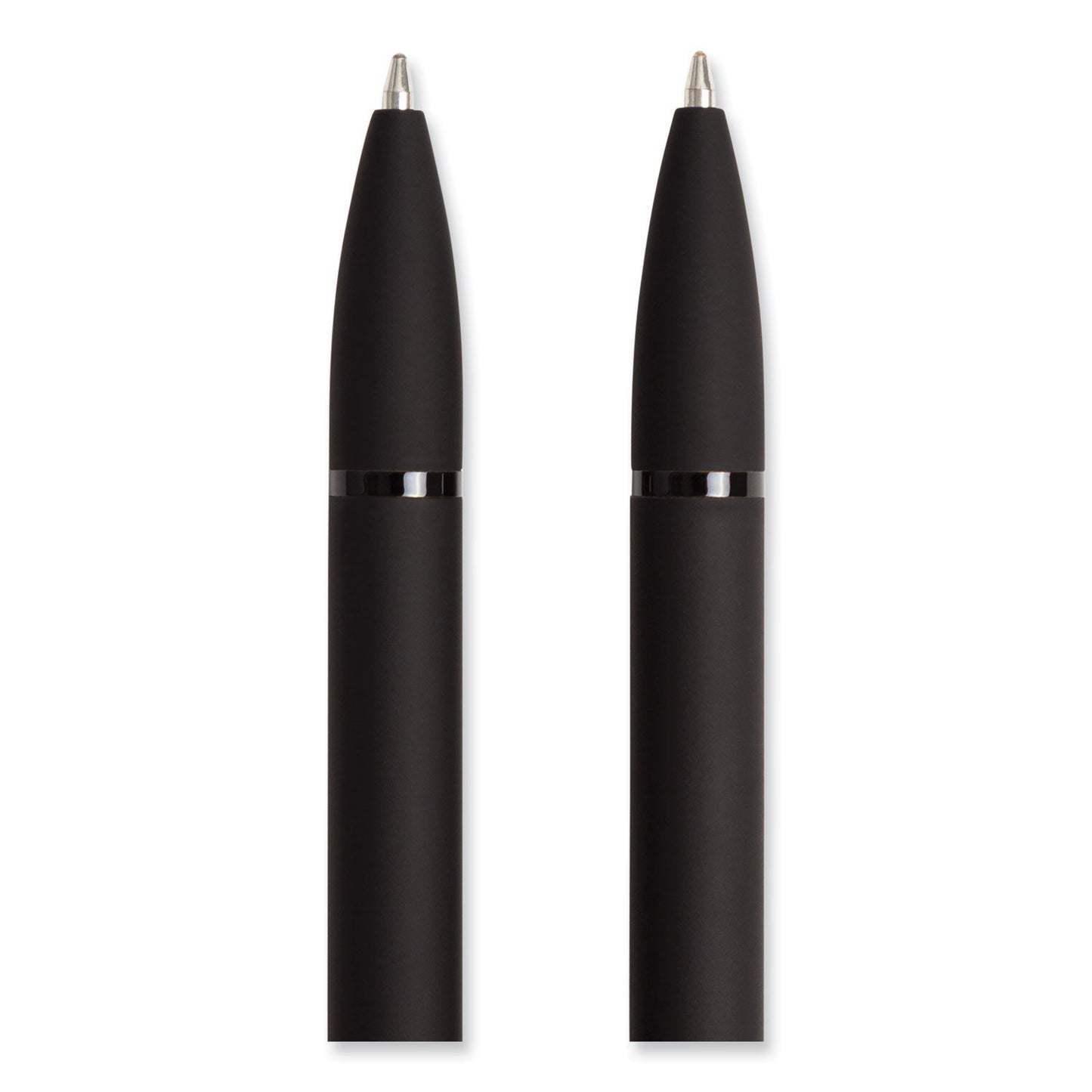 U Brands Monterey Ballpoint Pen, Medium 1 mm, Black Ink, Black Barrel, Dozen