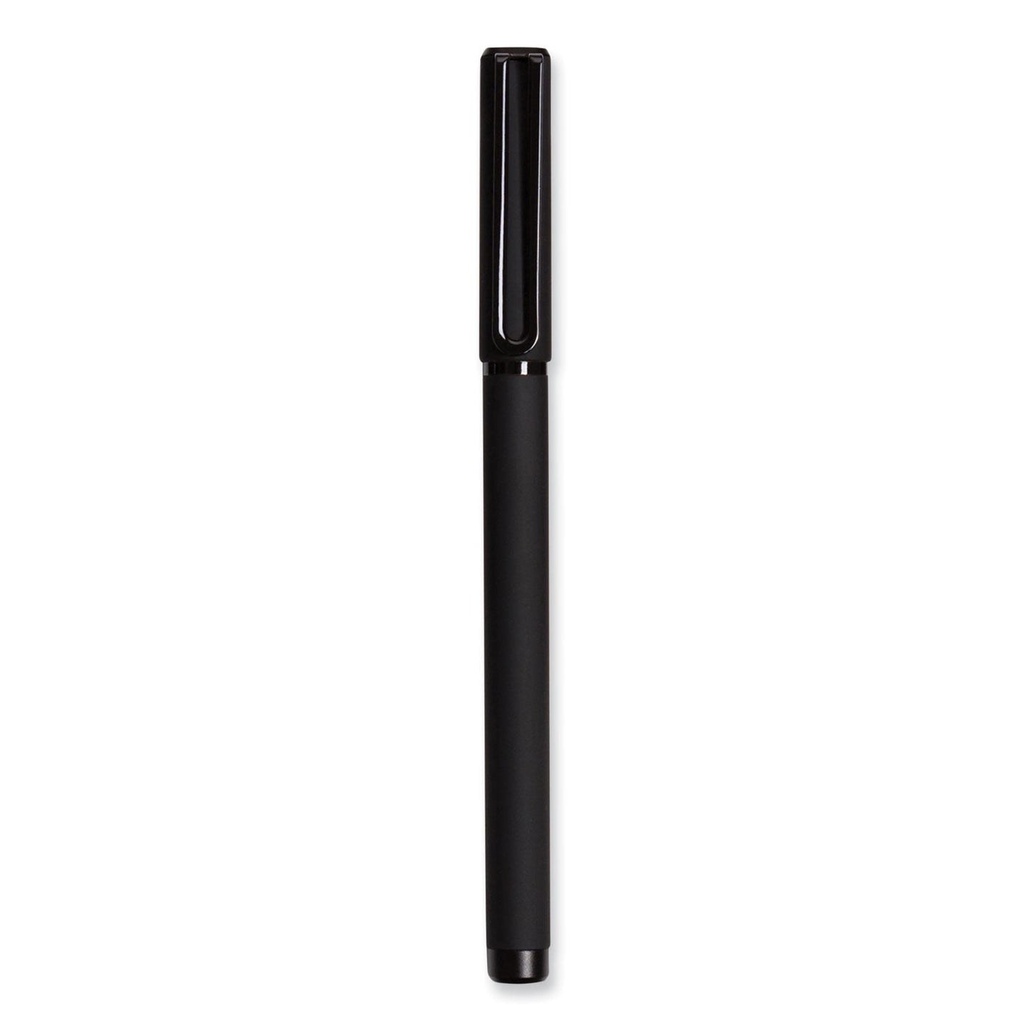 U Brands Catalina Porous Point Pen, Stick, Fine 0.7 mm, Black Ink, Black Barrel, 12/Pack