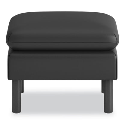 HON Parkwyn Ottoman, 23" x 23" x 17.5", Black Seat, Black Base
