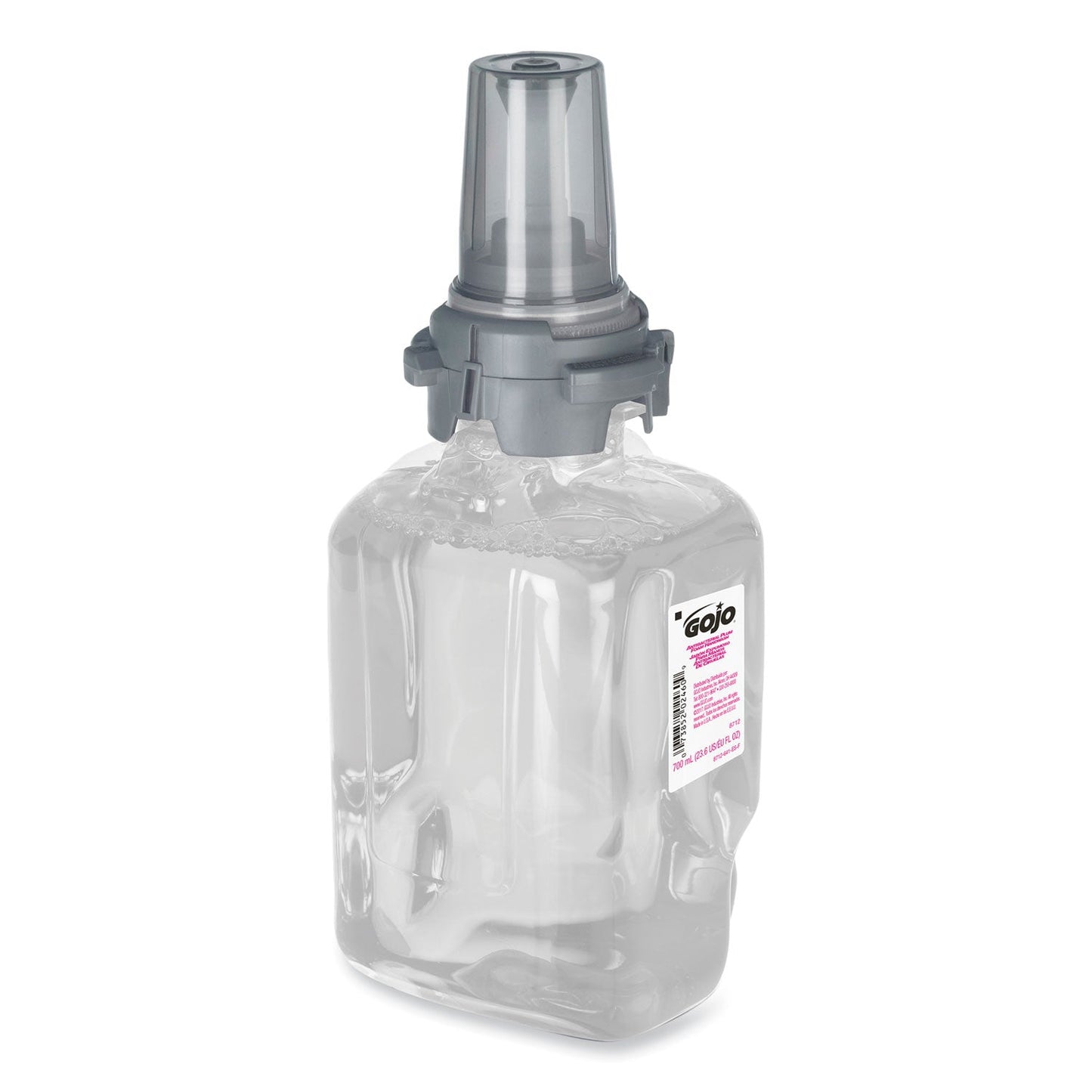 GOJO Antibacterial Foam Hand Wash Refill for ADX-7 Dispensers, Plum Scent, 700 mL, 4/Carton