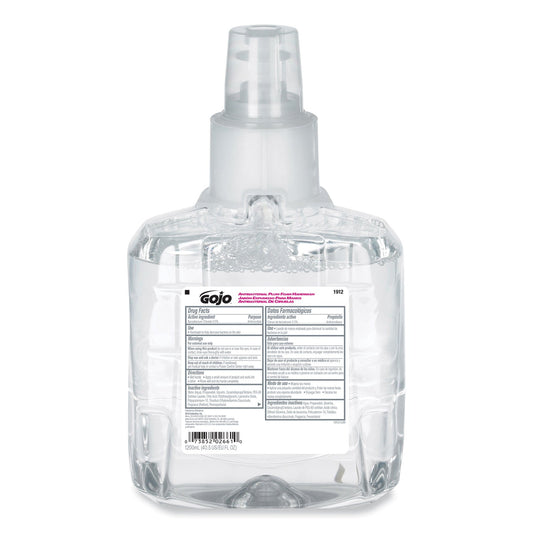 GOJO Antibacterial Foam Hand Wash Refill, For LTX-12 Dispenser, Plum Scent, 1,200 mL Refill, 2/Carton