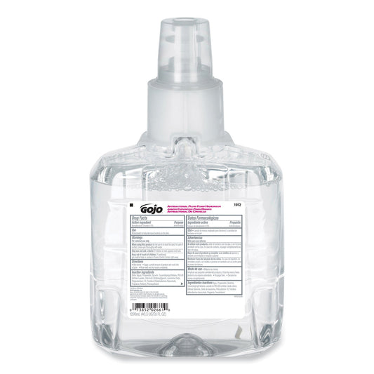 GOJO Antibacterial Foam Hand Wash Refill, For LTX-12 Dispenser, Plum Scent, 1,200 mL Refill