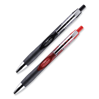 Zebra Sarasa Dry Gel X30 Gel Pen, Retractable, Medium 0.7 mm, Red Ink, Red Barrel, 12/Pack
