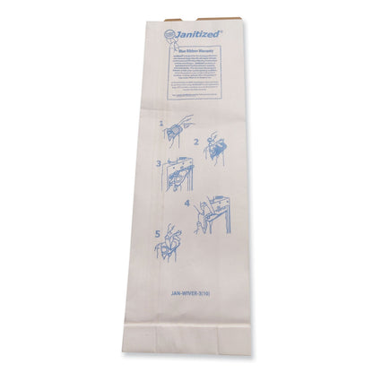 Janitized Vacuum Filter Bags Designed to Fit Windsor Versamatic, 100/CT