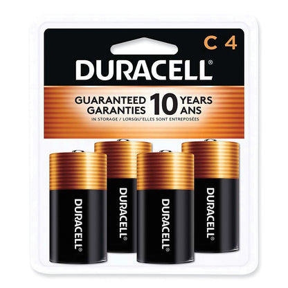Duracell CopperTop Alkaline C Batteries, 4/Pack