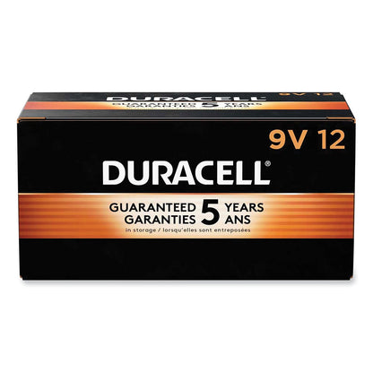 Duracell CopperTop Alkaline 9V Batteries, 12/Box