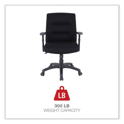 Alera Kesson Series Petite Office Chair, Supports Up to 300 lb, 17.71" to 21.65" Seat Height, Black