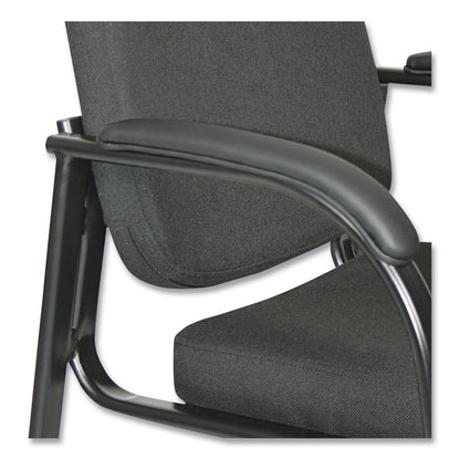 Alera Genaro Series Half-Back Sled Base Guest Chair, 25" x 24.80" x 33.66", Black