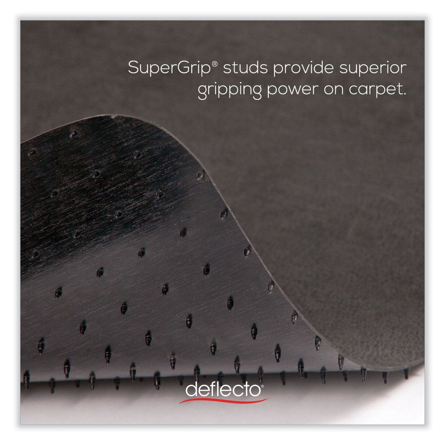 deflecto SuperMat Frequent Use Chair Mat for Medium Pile Carpet, 36 x 48, Rectangular, Black