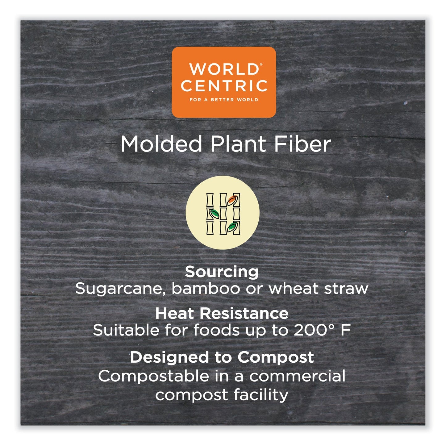 World Centric Fiber Cups, 4 oz, 2.9" Diameter x 2.1"h, Natural, 1,000/Carton