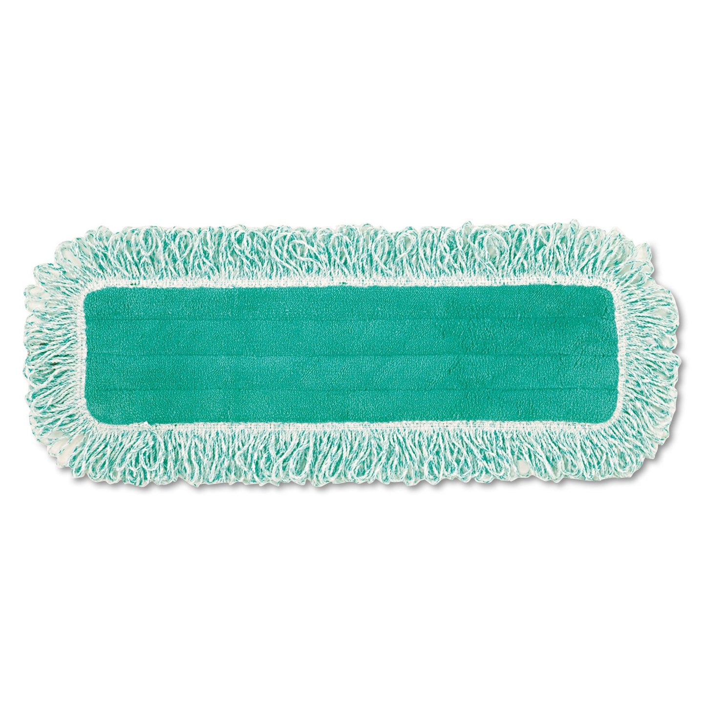 Rubbermaid Dust Pad with Fringe, Microfiber, 18" Long, Green, 6/Carton