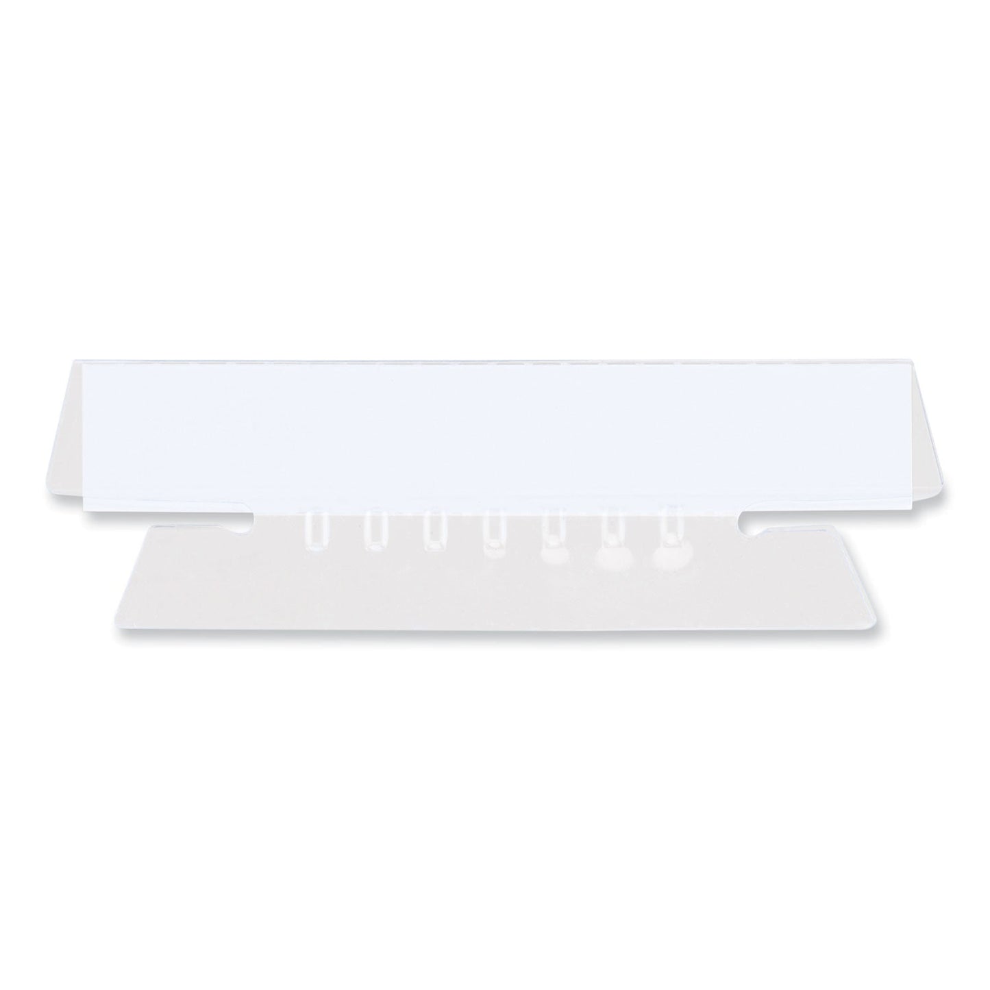Universal Hanging File Folder Plastic Index Tabs, 1/3-Cut, Clear, 3.5" Wide, 25/Pack