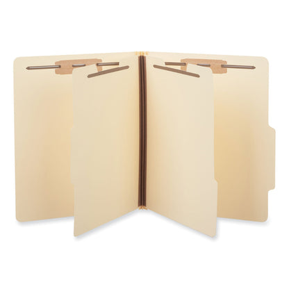Universal Six-Section Classification Folders, 2 Dividers, 2" Expansion, Letter Size, Manila, 15/Box