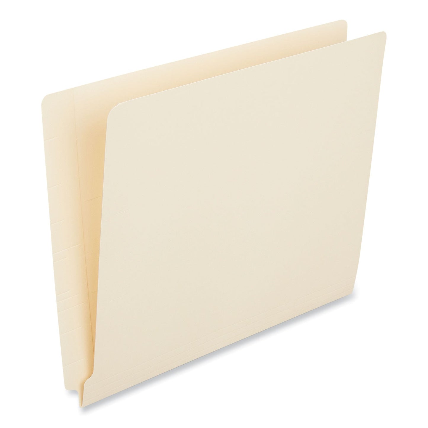 Universal Deluxe Reinforced End Tab Folders, Straight Tabs, Letter Size, 0.75" Expansion, Manila, 100/Box