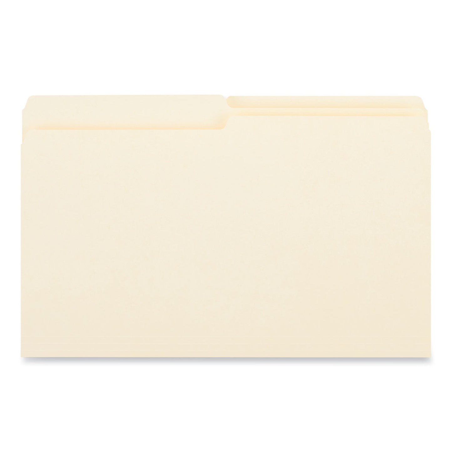 Universal Top Tab File Folders, 1/2-Cut Tabs: Assorted, Legal Size, 0.75" Expansion, Manila, 100/Box