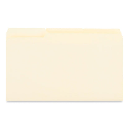 Universal Interior File Folders, 1/3-Cut Tabs: Assorted, Legal Size, 9.5-pt Manila, 100/Box