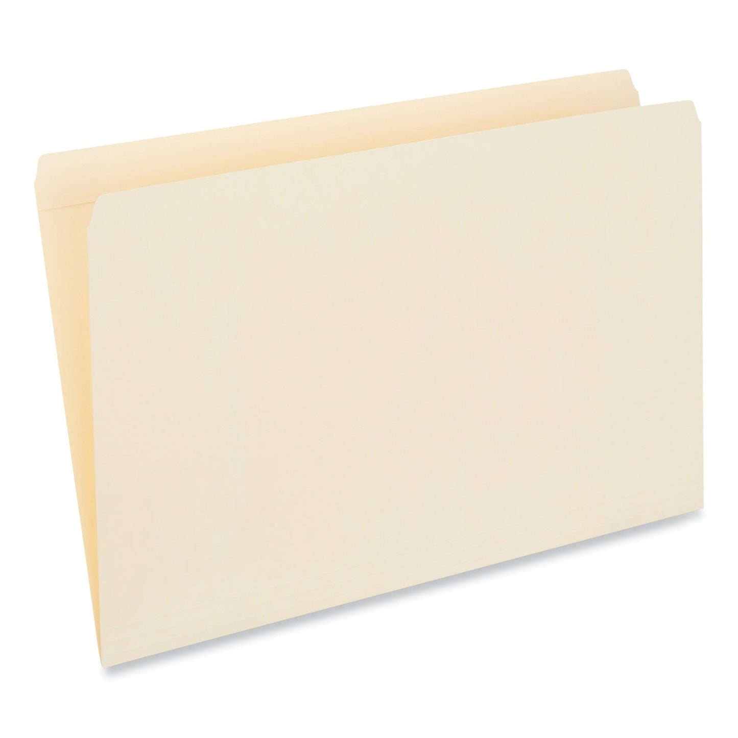 Universal Double-Ply Top Tab Manila File Folders, Straight Tabs, Legal Size, 0.75" Expansion, Manila, 100/Box
