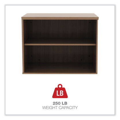Alera Open Office Low Storage Cabinet Credenza, 29 1/2 x 19 1/8x 22 7/8, Walnut