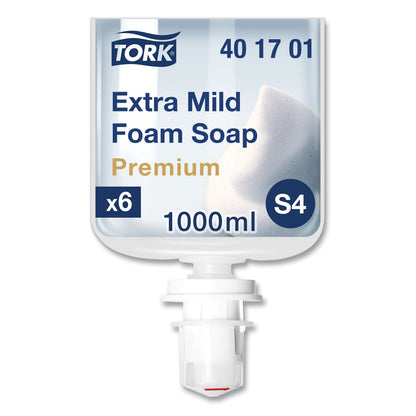 Tork Premium Extra Mild Foam Soap, Sensitive Skin, Unscented, 1 L, 6/Carton