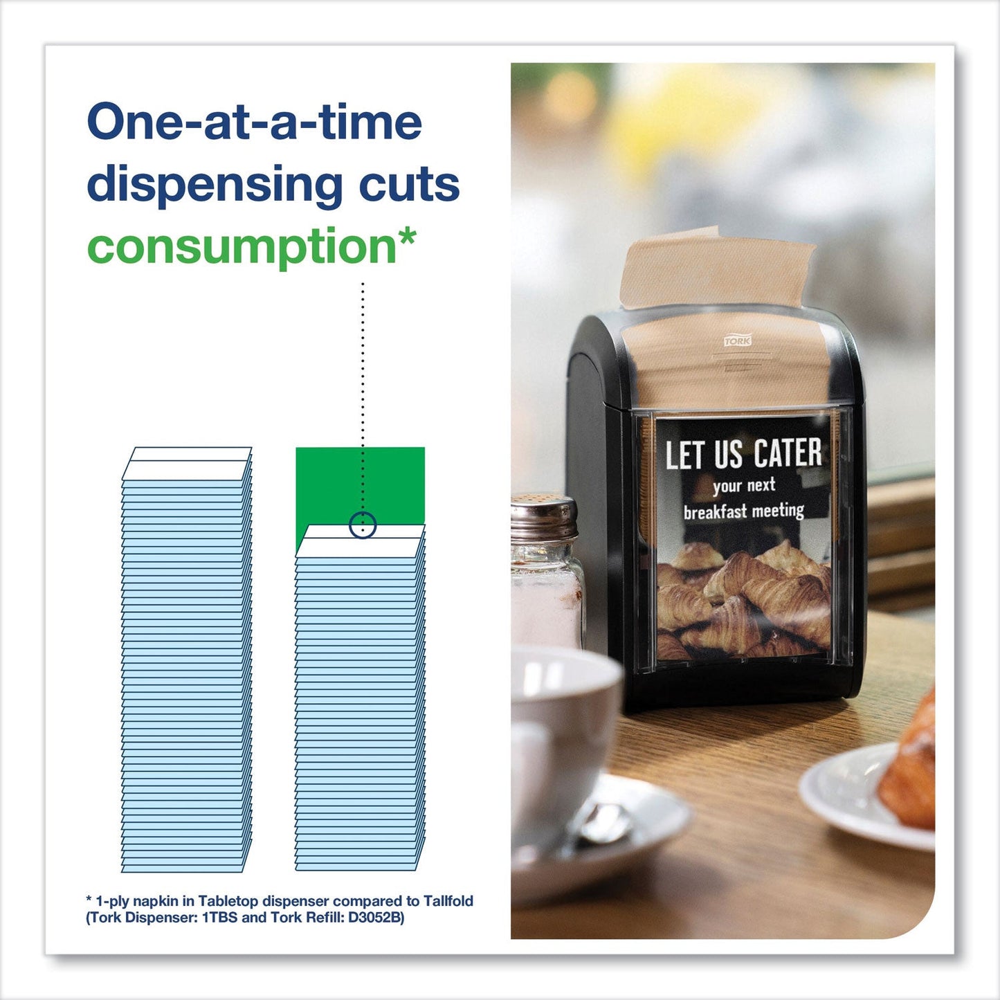 Tork Xpressnap Fit Interfold Dispenser Napkins, 2-Ply, 6.5 x 8.39, Natural, 120/Pack, 36 Packs/Carton