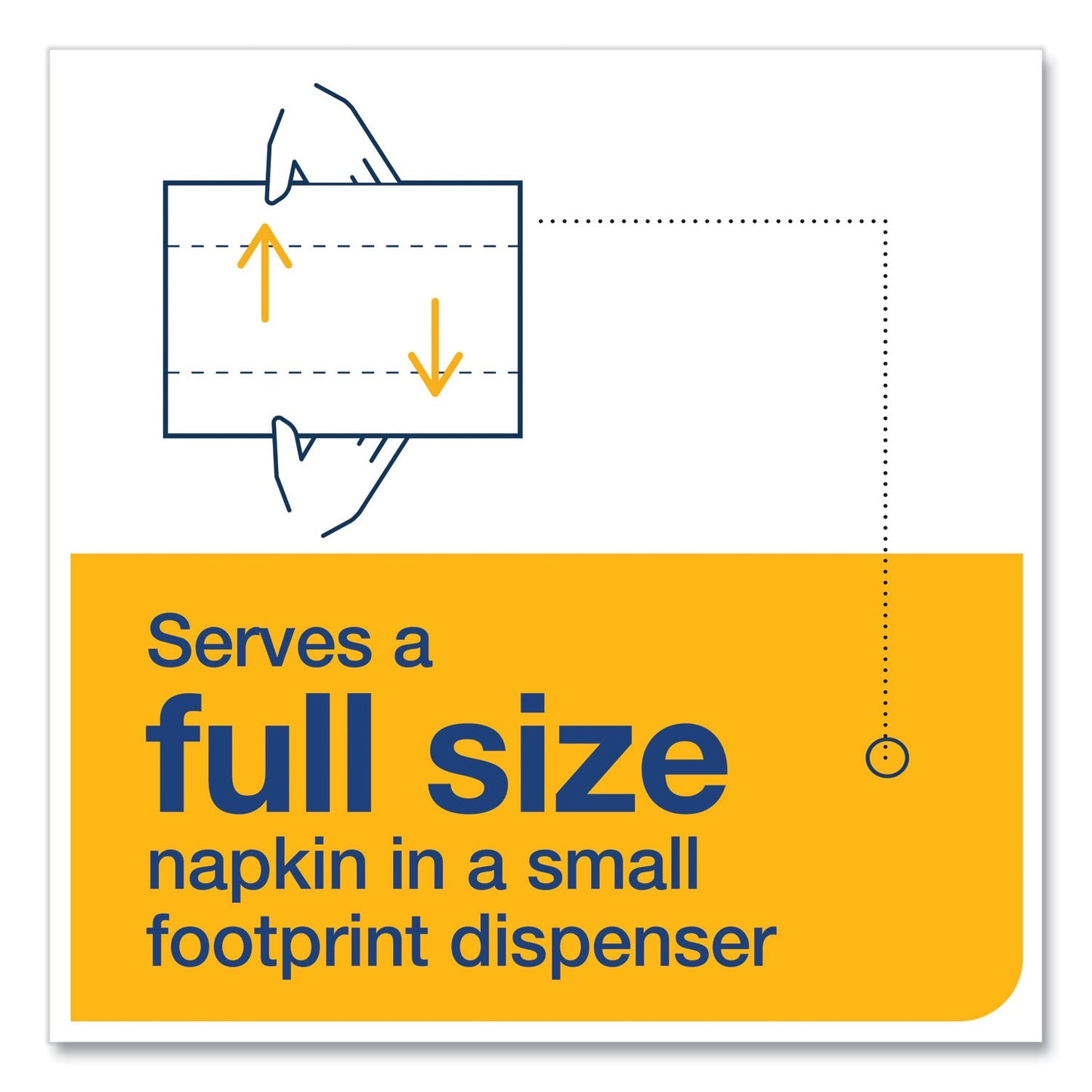 Tork Xpressnap Fit Interfold Dispenser Napkins, 2-Ply, 6.5 x 8.39, Natural, 120/Pack, 36 Packs/Carton