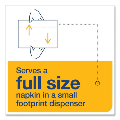 Tork Xpressnap Fit Interfold Dispenser Napkins, 2-Ply, 6.5 x 8.39, Natural, 120/Pack, 36 Packs/Carton