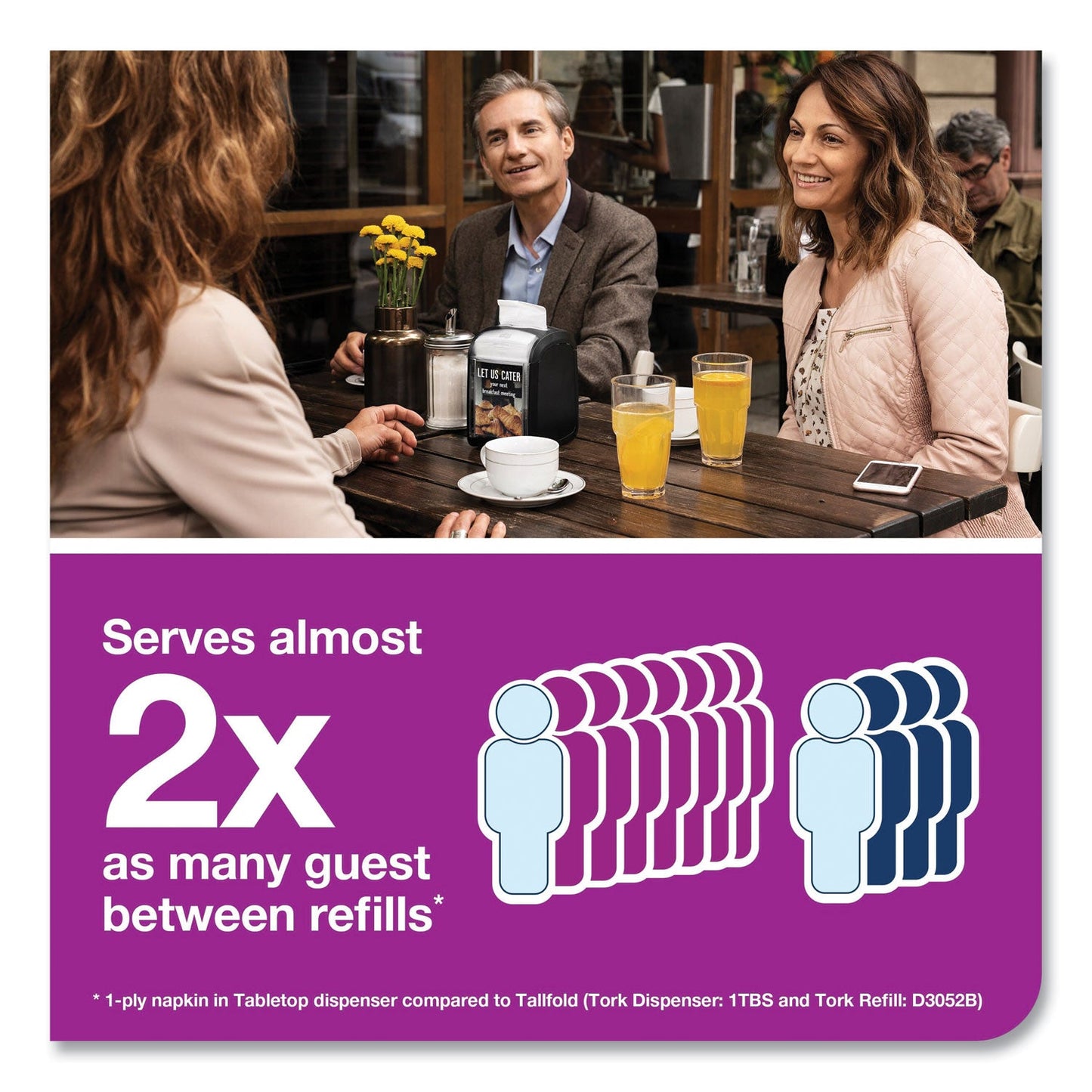 Tork Xpressnap Fit Interfold Dispenser Napkins, 2-Ply, 6.5 x 8.39, Natural, 120/Pack, 36 Packs/Carton