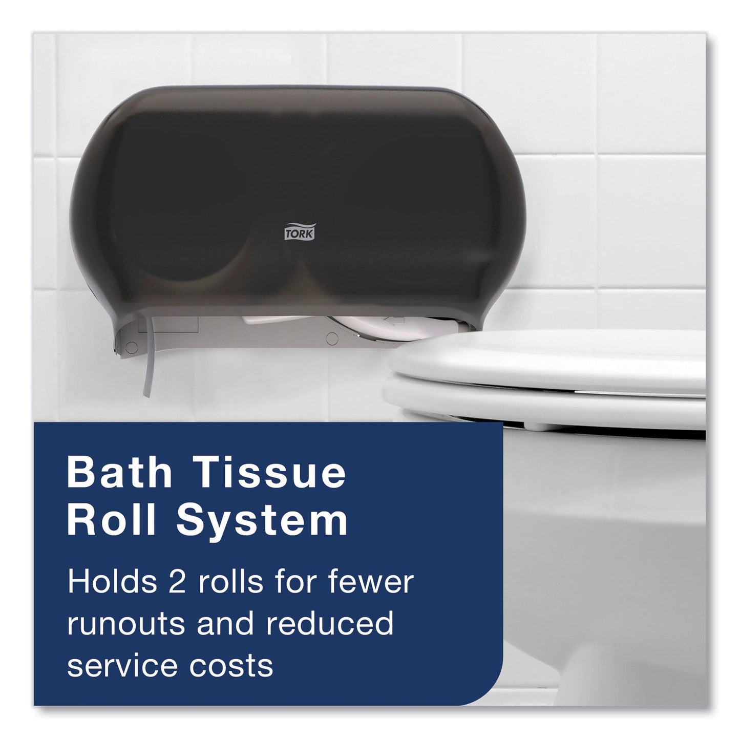 Tork Universal Bath Tissue, Septic Safe, 2-Ply, White, 500 Sheets/Roll, 96 Rolls/Carton