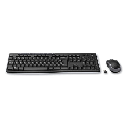 Logitech Wireless Combo MK270, 2.4 GHz Frequency/33 ft Wireless Range, Black