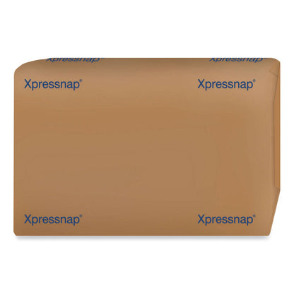 Tork Xpressnap Interfold Dispenser Napkins, 2-Ply, Bag-Pack, 13 x 8.5, Natural, 500/Pack, 12 Packs/Carton