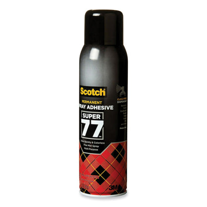 Scotch Super 77 Multipurpose Spray Adhesive, 13.57 oz, Dries Clear