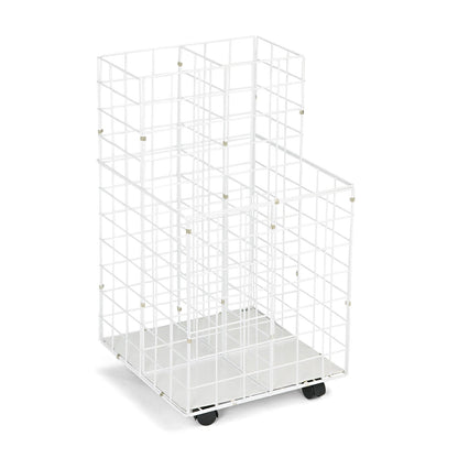Safco Wire Roll Files, 4 Compartments, 16.25w x 16.5d x 30.5h, White